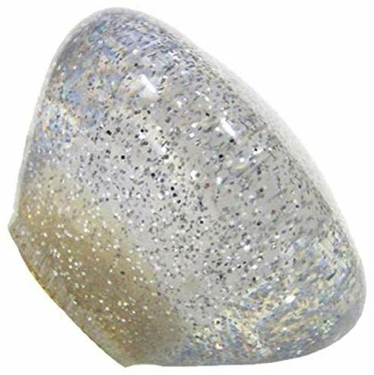 American Shifter Clear Retro Series Custom Shift Knob Translucent With Metal Flake ASCSN10003