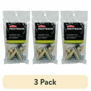 (3 pack) Rubbermaid Fast Track Garage Storage Rail Hardware Pack