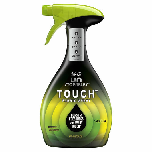 Febreze Unstopables Touch Fabric Spray and Odor Fighter, Paradise, 27 oz