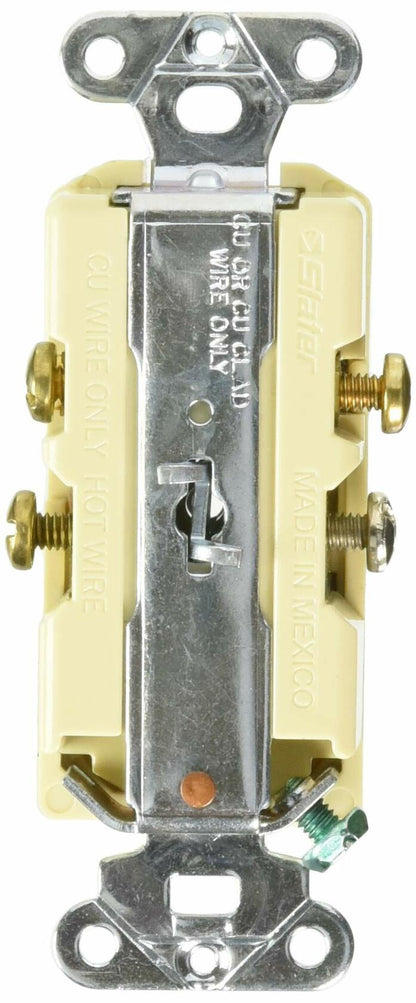 Pass & Seymour 691ICCC5 Combination Device Switch & Receptacle- 15A- 120V- Ivory