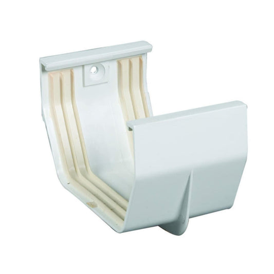 Amerimax 5 In. Contemporary White Vinyl Gutter Slip Joint Connector T0505