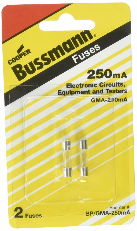 Bussmann Fuses 1669175 250Ma Glass Cartridge Fuse