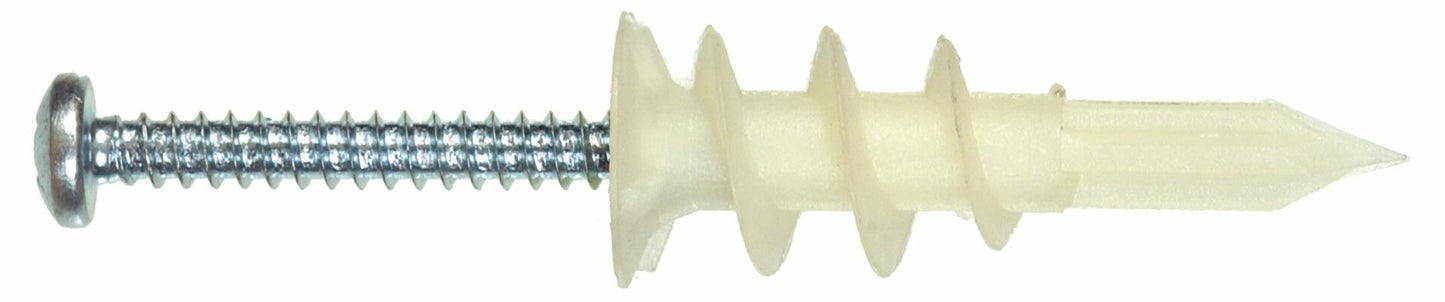 Hillman #8 Nylon with PHP Wallboard Self-Drilling Anchor (2 Ct.) 9413