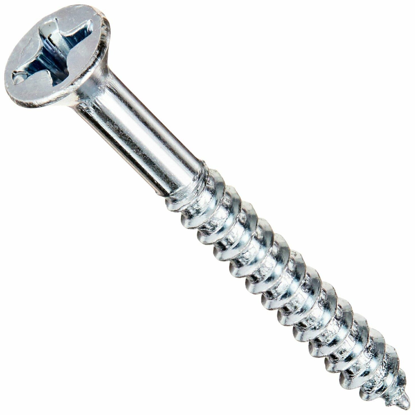 Hillman 40818 6 x 1.25 in. Phillips Flat Head Wood Screw - pack of 5