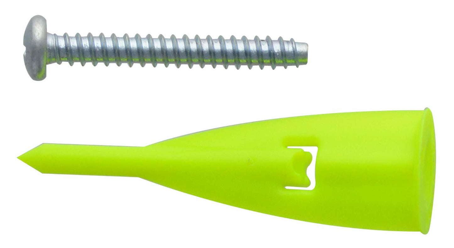 WallClaw Hammer-in Drywall Anchors with Screws (Fas-Pak)
