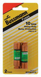 Bussmann 10 amps Dual Element Time Delay Fuse 2 pk - Total Qty: 1; Each Pack Qty: 2; Total Items Rec: 2