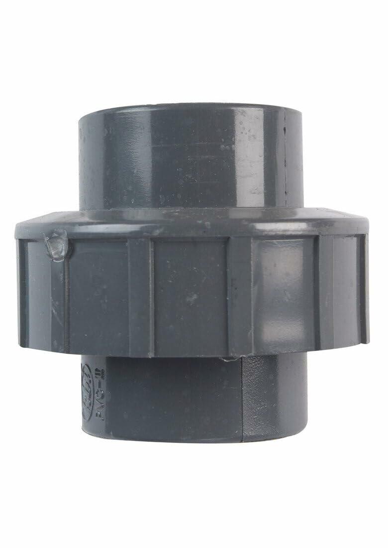 Homewerks Worldwide Union SCH80 1.25" FPT PVC, Grey