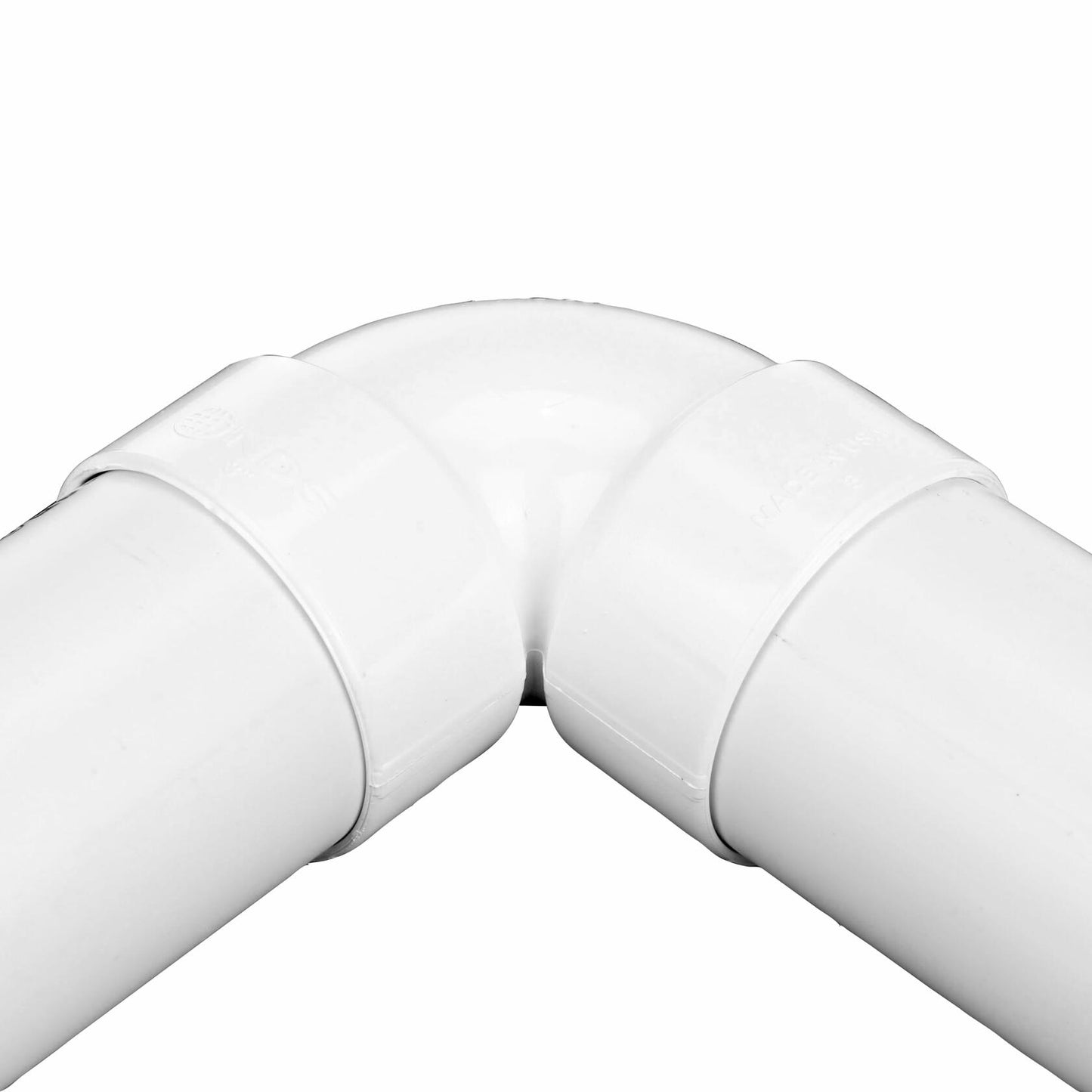 NDS 3 in. Dia. x 3-1/2 in. L Hub 90 deg. PVC Elbow