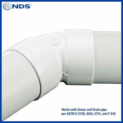 NDS Schedule 35 3 in.   Hub  T X 3 in.   D Hub  PVC Elbow