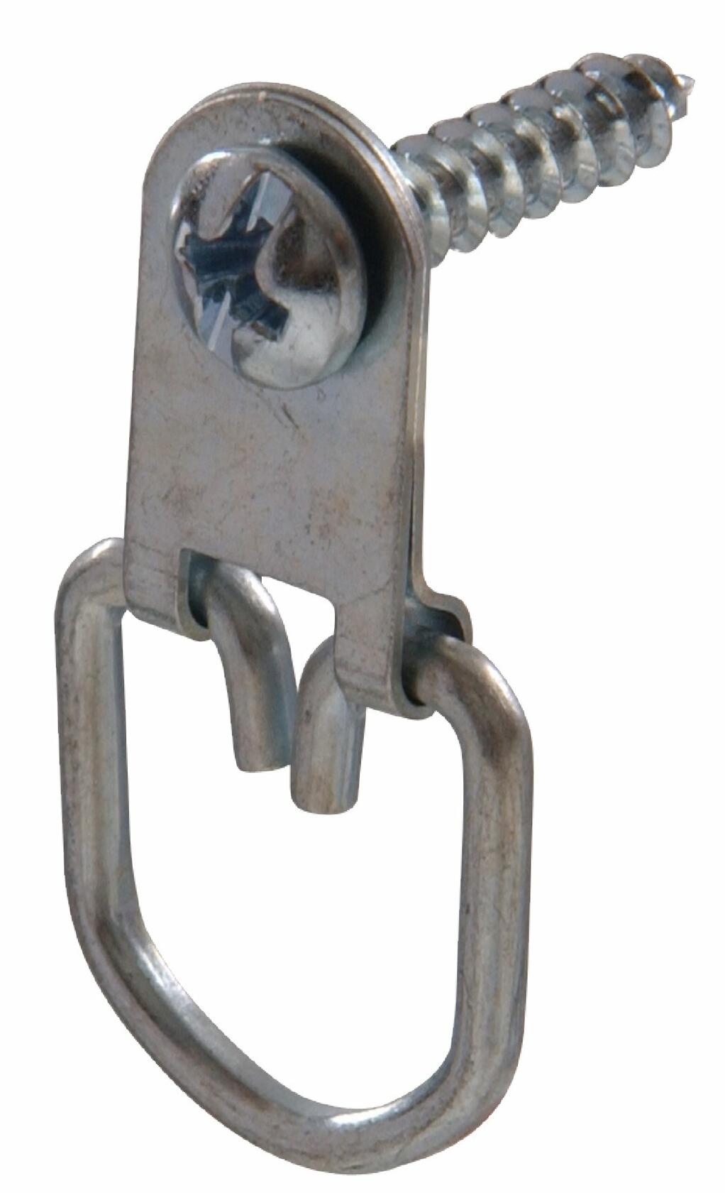 Hillman D-Ring Hanger Small Zinc 4pc
