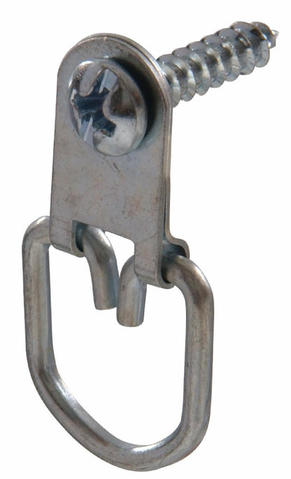 Hillman D-Ring Hanger Small Zinc 4pc