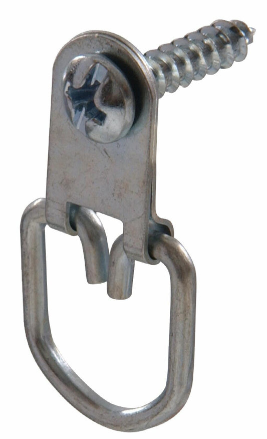 Hillman D-Ring Hanger Small Zinc 4pc