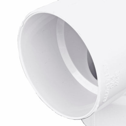 NDS 3 in. Dia. x 3-1/2 in. L Hub 90 deg. PVC Elbow