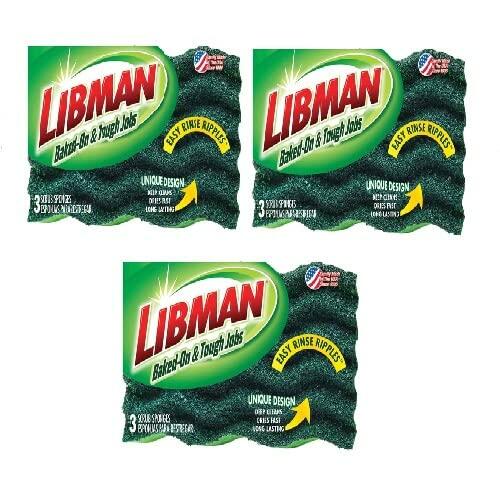 Libman 3pk Heavy Duty Scrub Sponges #1077