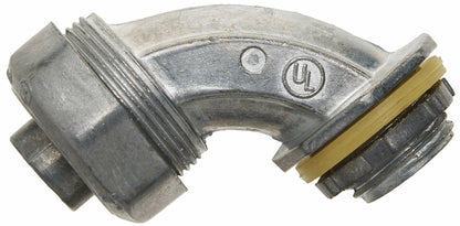 Halex 91695 1/2-Inch Zinc 90-Degree Liquid Tight Connector