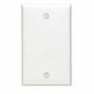 Leviton White 1 gang Nylon Blank Wall Plate 1 pk