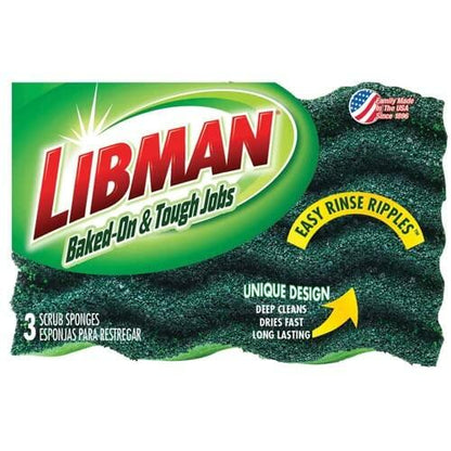 Libman 3pk Heavy Duty Scrub Sponges #1077