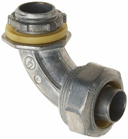 Halex 91695 1/2-Inch Zinc 90-Degree Liquid Tight Connector