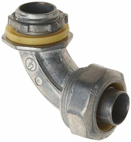 Halex 91695 1/2-Inch Zinc 90-Degree Liquid Tight Connector