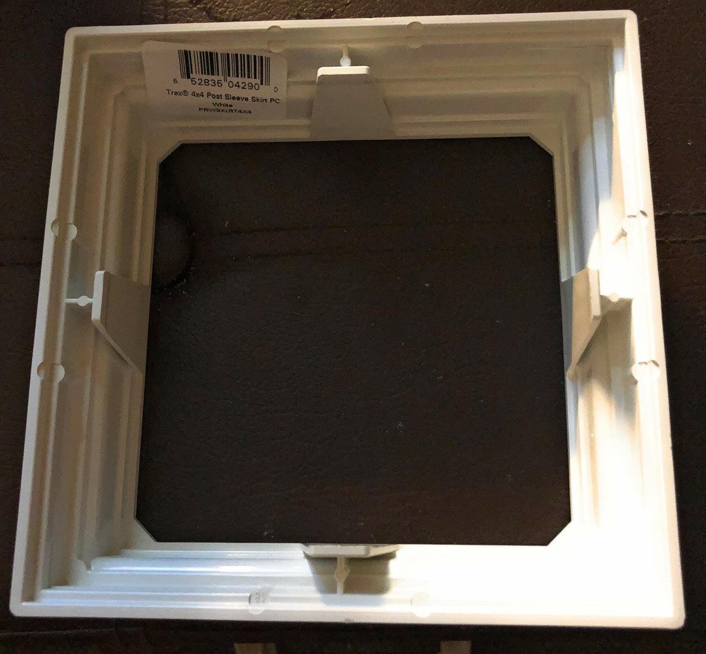 White Trex Post Sleeve Skirt 4 In. X 4 In