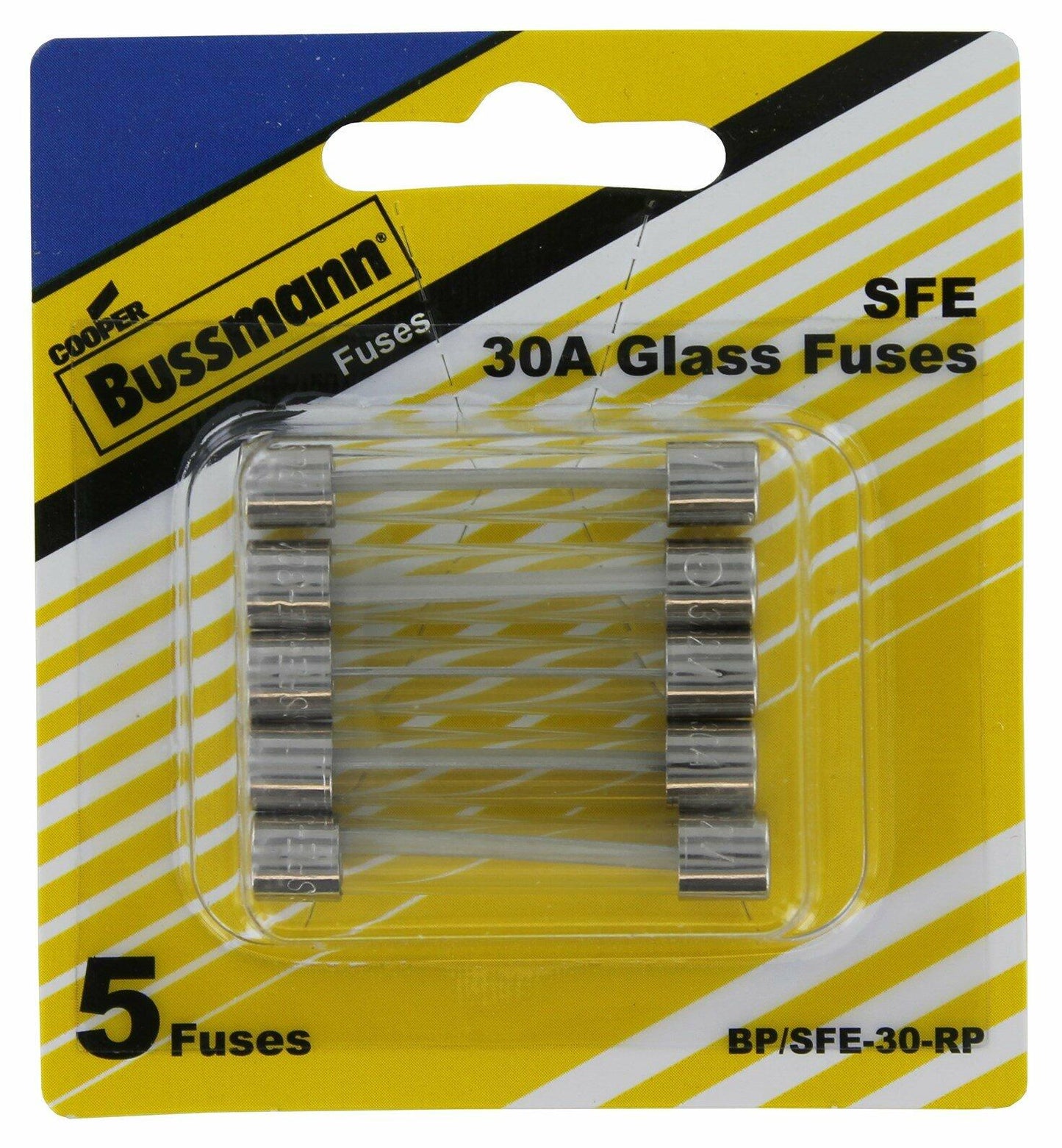 Bussman BP/SFE-30 RP 30 Amp Fuses 5 Count