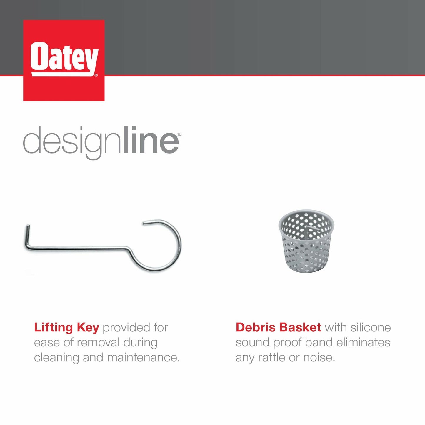 Designline 6 in. x 6 in. Square Drain Wave Grate
