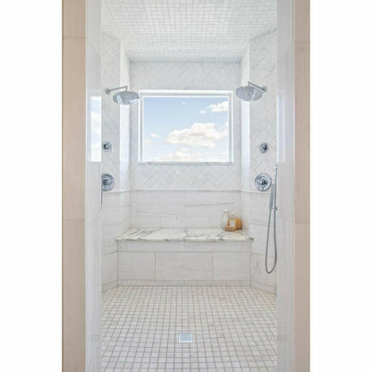 Designline 6 in. x 6 in. Square Drain Tile-in Grate
