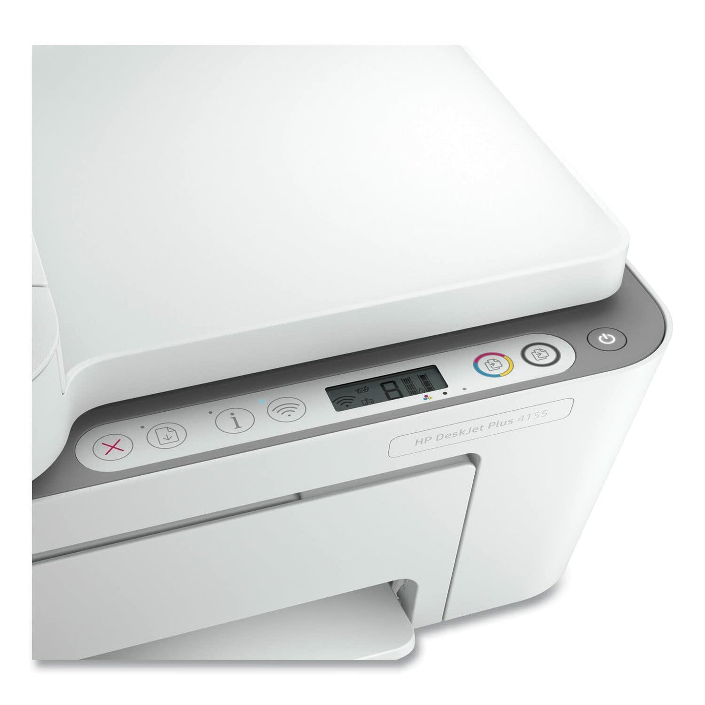HP DeskJet Plus 4155 Wireless All-in-One Printer, Mobile Print, Scan & Copy, Instant Ink Ready, Auto Document Feeder, Works with Alexa (3XV13A)