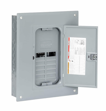 Square D by Schneider Electric Square D - HOM816L125PC Homeline 125 Amp 8-Space 16-Circuit Indoor Main Lugs Load Center with Cover (Plug-on Neutral Ready)