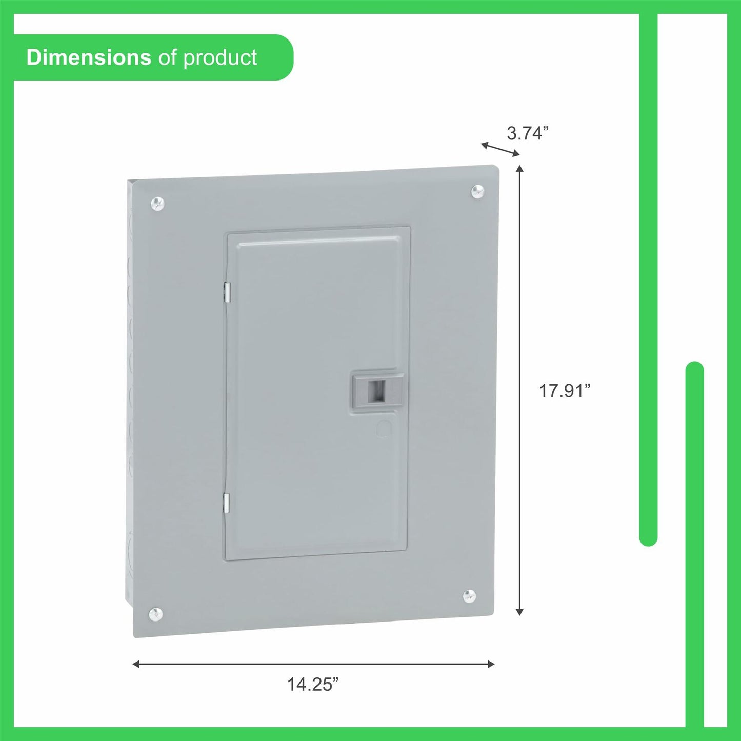 Square D by Schneider Electric Square D - HOM816L125PC Homeline 125 Amp 8-Space 16-Circuit Indoor Main Lugs Load Center with Cover (Plug-on Neutral Ready)
