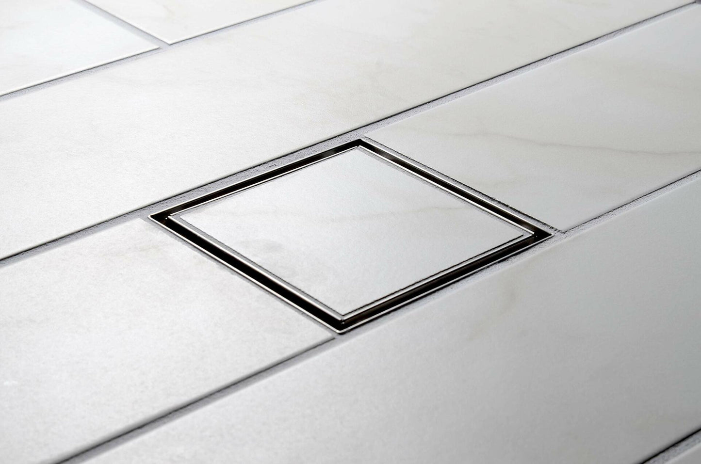 Designline 6 in. x 6 in. Square Drain Tile-in Grate