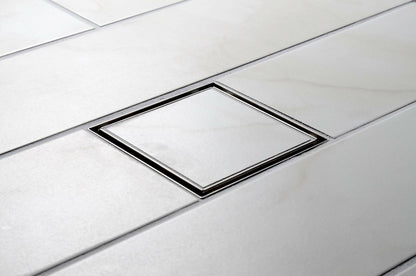 Designline 6 in. x 6 in. Square Drain Tile-in Grate