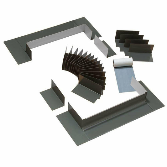 VELUX ECL 3046 0000C Skylight Flashing, 3030/3046 Low-Profile Shingle Roof Flashing w/Adhesive Underlayment for Curb Mount Skylights
