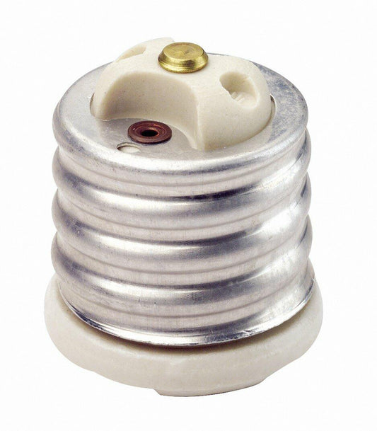 Leviton Glazed Porcelain Incandescent Lampholder Adapter, 8681