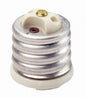 Leviton Glazed Porcelain Incandescent Lampholder Adapter, 8681