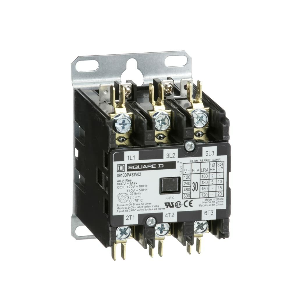 SQ D 8910DPA33V02; 120V CONTACTOR