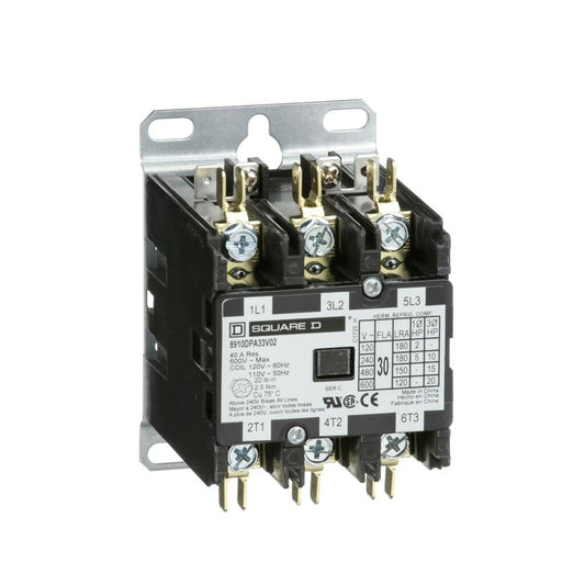 SQ D 8910DPA33V02; 120V CONTACTOR
