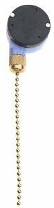 GB GSW-33 Pull Chain Switch, 1-Pole, 125 VAC, 6 A, Brass