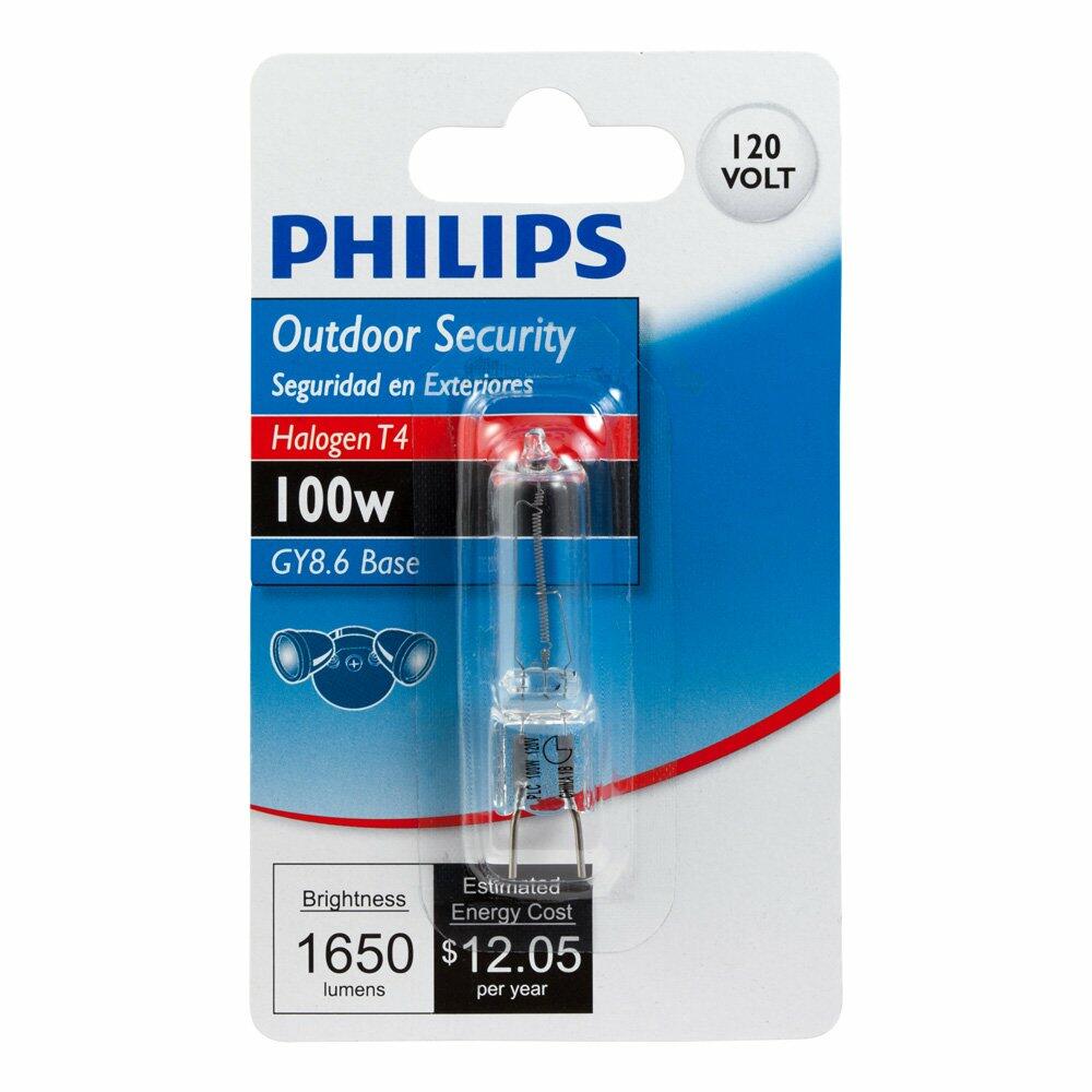 Philips 416685 Outdoor and Security 100-Watt T4 Bi-pin Base Light Bulb