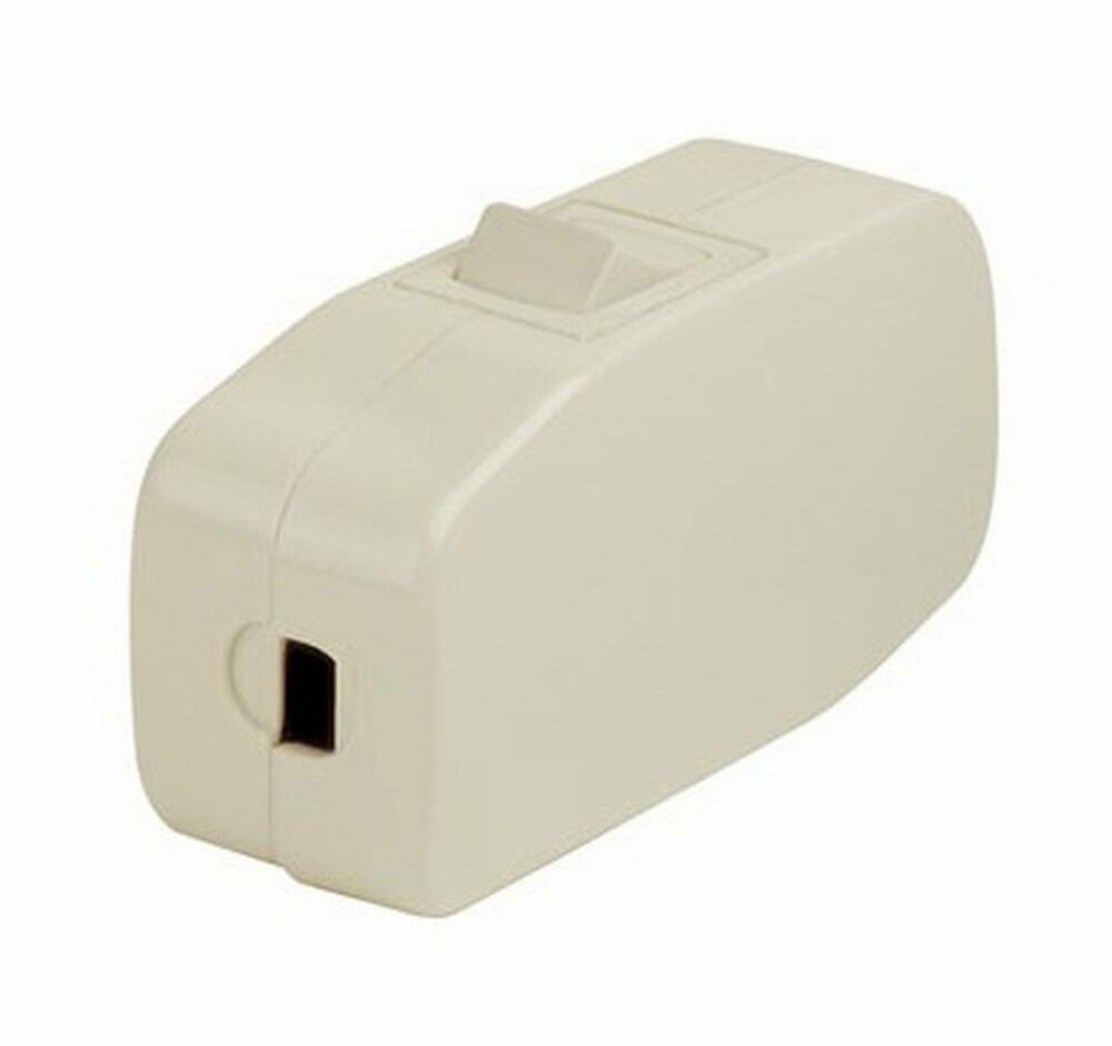 Leviton Heavy Duty Inline Rocker Switch, Off-White, 1-Way, Manual Operation