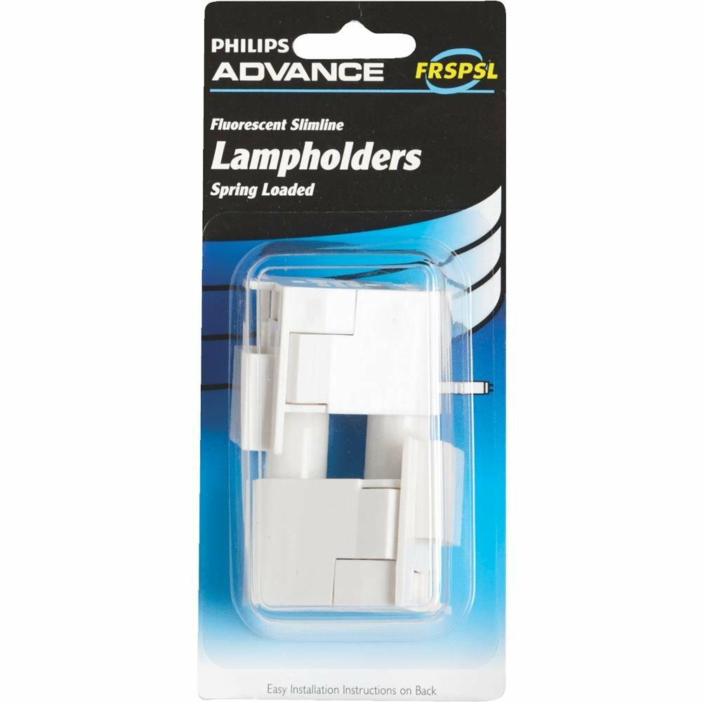 Philips Advance Fluorescent Slimline Spring Loaded Lamp Holders Item#125605 Model# FRSPSL UPC# 781087065273