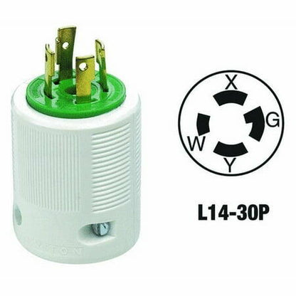 Leviton 71430LP 3-Pole Locking Cord Plug-30A LOCKING CORD PLUG