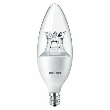 Philips 4.5W B12 Dimmable Warm White E12 Candelabra 40W Replacement LED Bulb