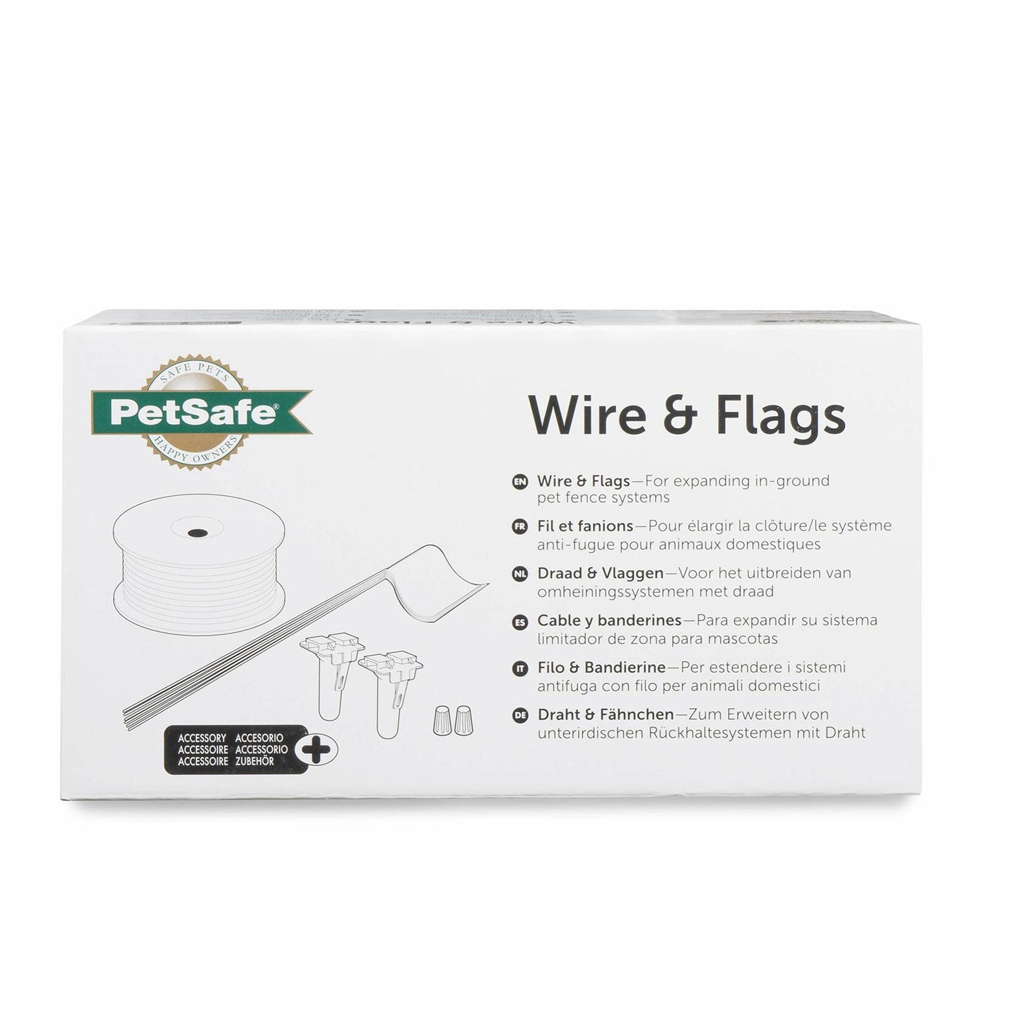 PetSafe Extra In-Ground Fence Boundary Wire & Training Flags - Easy-to-Install In-Ground Fence Replacement & Expansion - Includes Splice Kit, 500 ft Pre-Twisted Wire & 50 Visual Aid Training Flags