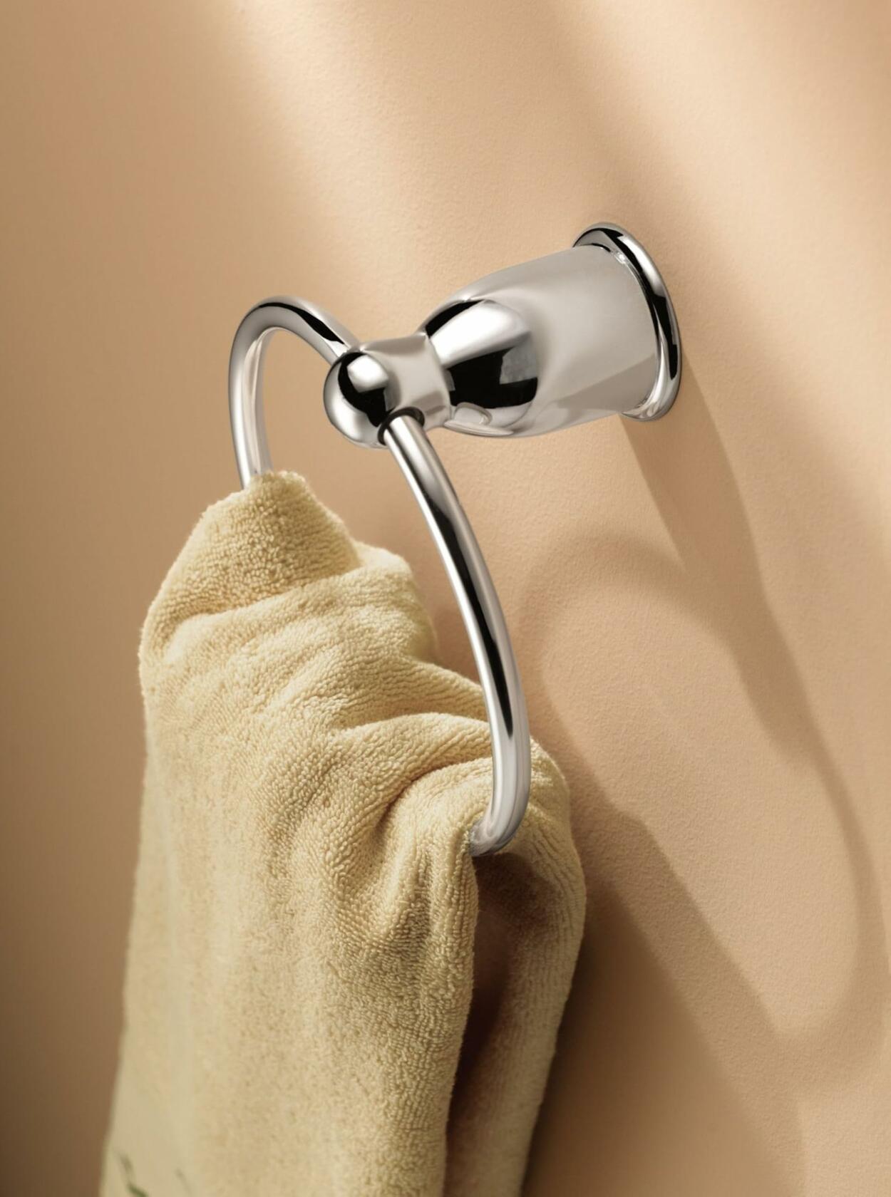 Moen YB8086SN Mason Towel Ring, Satin Nickel