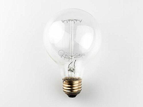 Satco 40W 120V G25 Amber Filament, Nostalgic E26 Base