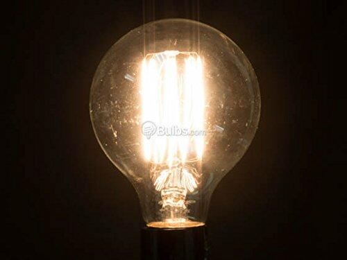 Satco 40W 120V G25 Amber Filament, Nostalgic E26 Base