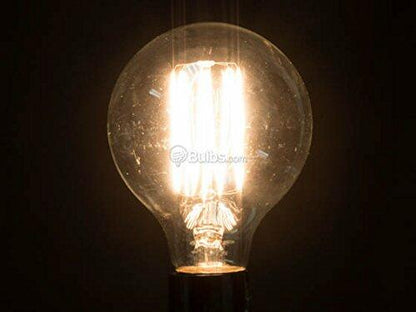 Satco 40W 120V G25 Amber Filament, Nostalgic E26 Base