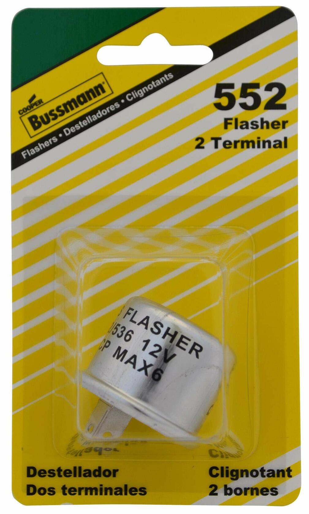 Bussmann BP552RP Heavy Duty Flasher, Silver