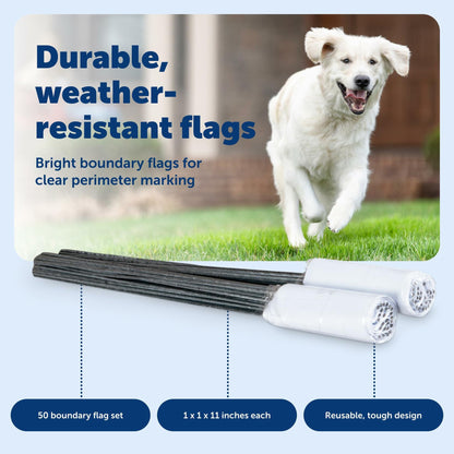 PetSafe Boundary Flags (Bundle of 50), For Use with PetSafe's Dog and Cat In-Ground Fences and Wireless Fences - From the Parent Company of INVISIBLE FENCE Brand